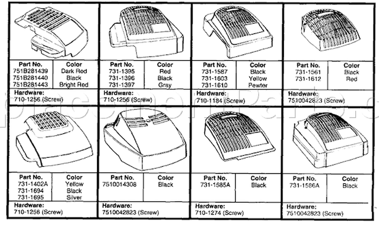 Page A Diagram and Parts List for 116-809C401 1996 Yard Man Lawn Mower